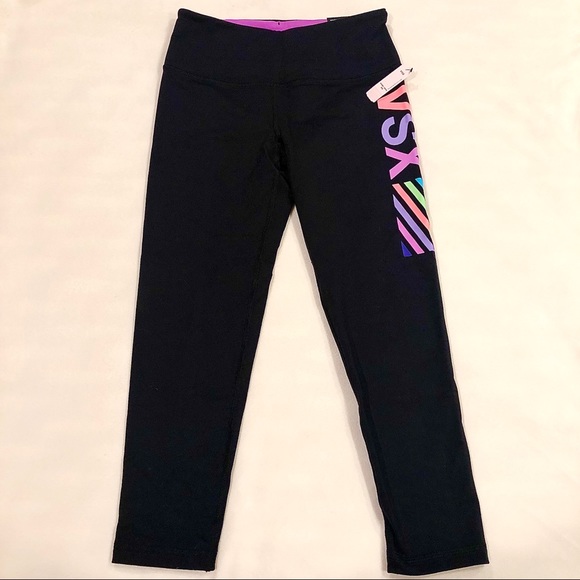 NWT VS VSX Sport Logo Med. Rise Knockout Capri, XS - Picture 2 of 10